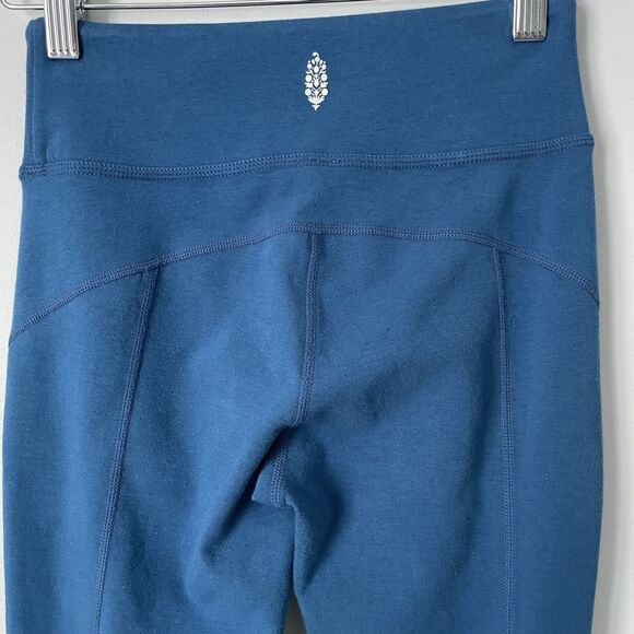 Free People Movement Virgo Split Calf Leggings Athleisure Blue Women's Size XS - Picture 4 of 10